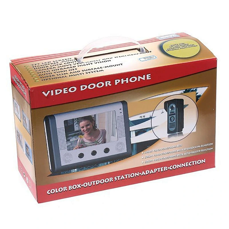7 inch color video door phone door bell intercom