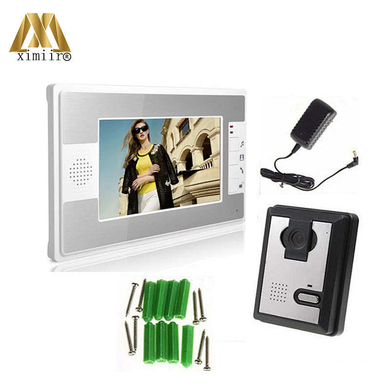 New arrived 7inch video door phone system villa wired door bell access control color screen wired video intercom 812MA11