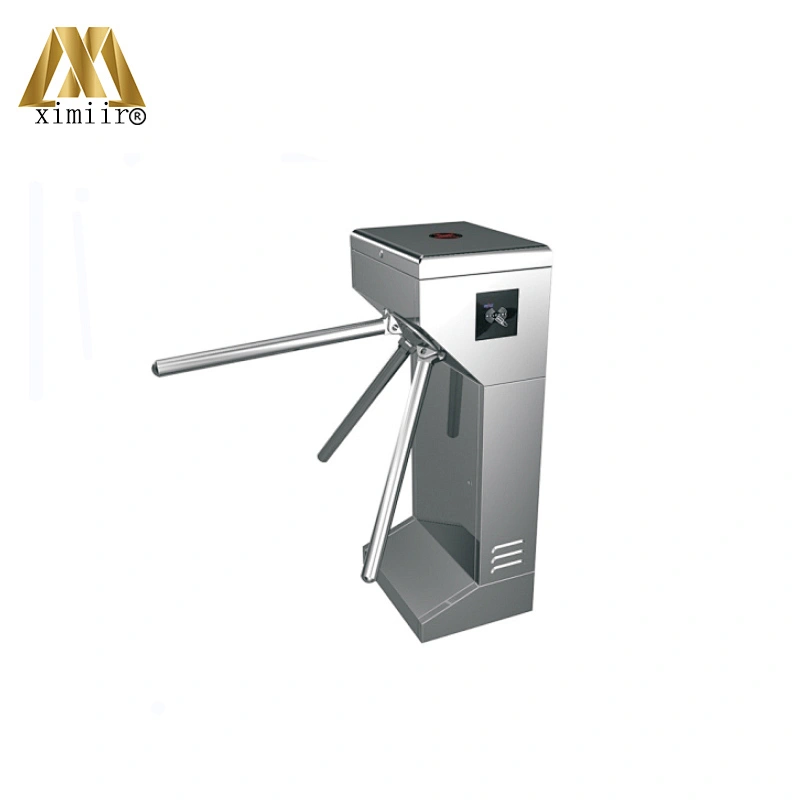 Turnstile QR Scanner Vertical Tripod Tourniquet Door With Wiegand RFID Access Control