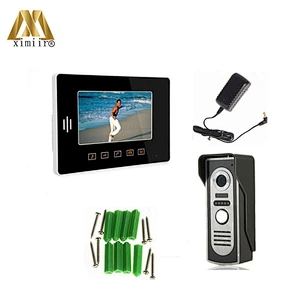 808M11 7 Inch Color Monitor Camera Video Doorbell Machine Apartments One To One Video Doorphone Intercom System Home Security