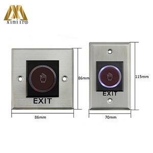 E10 5-wire LED screen infrared sensor touch screen door release exit button for access control sensor