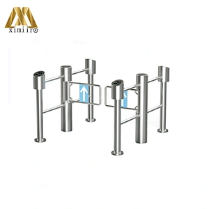 Electronic Security Supermarket Barrier Gate Swing Gate Turnstile Bi-directional For Door Entrance