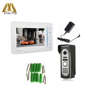 807M11 7 Inch Color Screen Video Doorphone Door Bell Speakerphone Intercom System 1 Monitor 420Tvl COMS Camera
