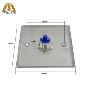 E04 stainless steel button with finger push button for access control system switch door release button
