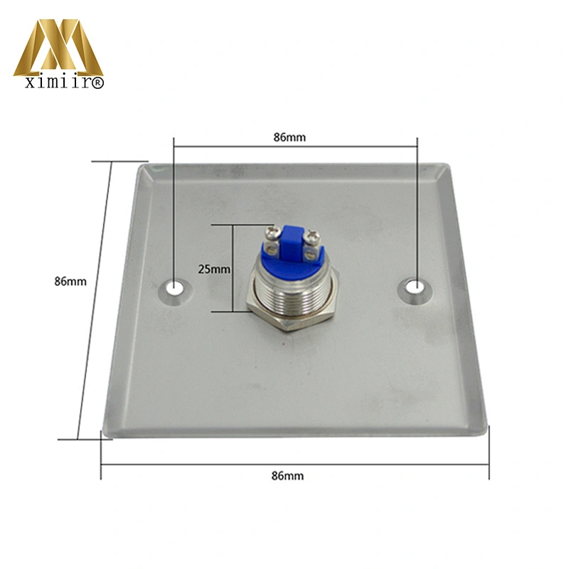 E04 stainless steel button with finger push button for access control system switch door release button