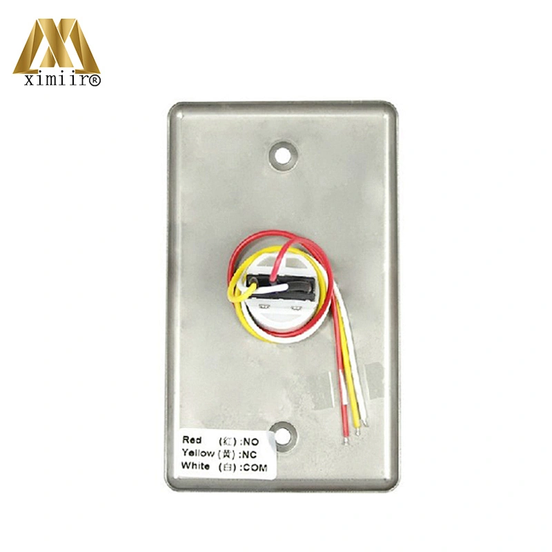 Biometric X04k stainless steel metal exit button with key switch for access control system