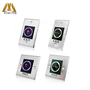 E10 5-wire LED screen infrared sensor touch screen door release exit button for access control sensor