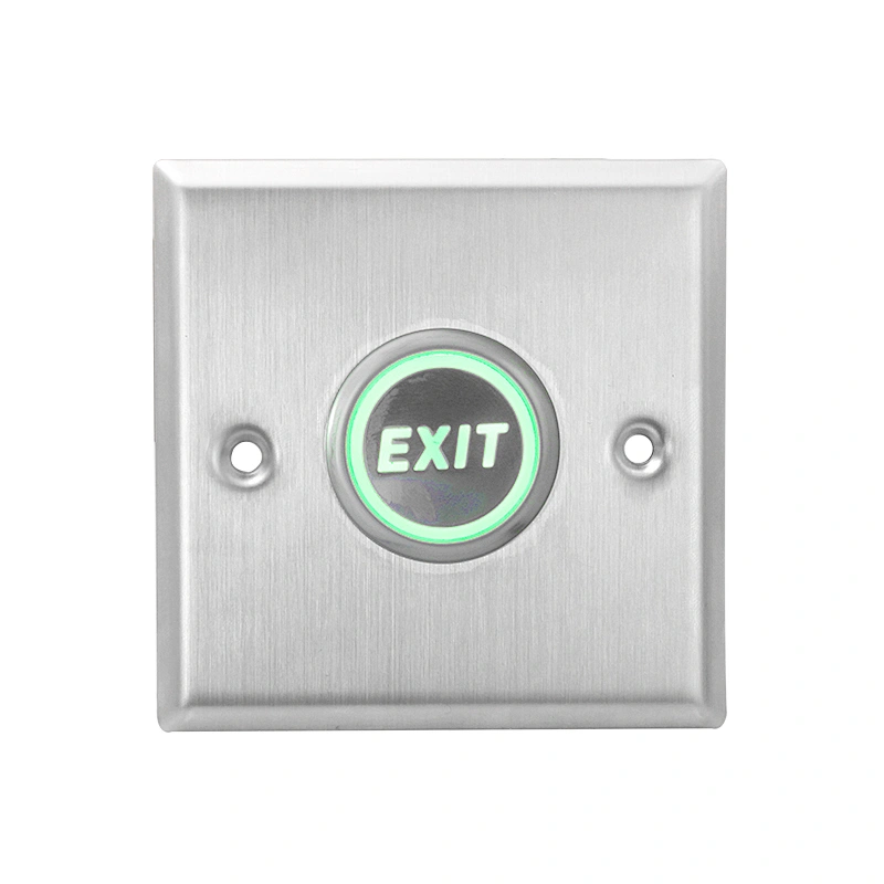 Stainless steel door switch metal switch door exit button with light X05LDC