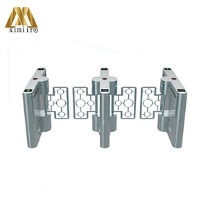 Electronic Security Supermarket Barrier Gate Swing Gate Turnstile Bi-directional For Door Entrance
