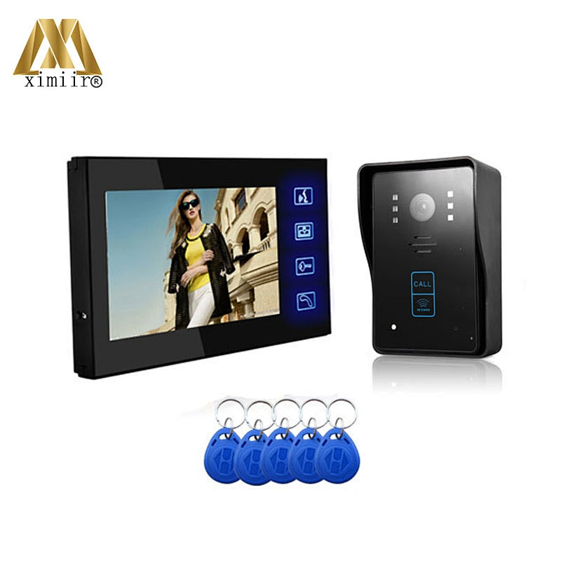 806MJID11 Video Doorphone One To One Intercom System With 125Kh Rfid Card Reader Access Control Function Monitor Unlock Control