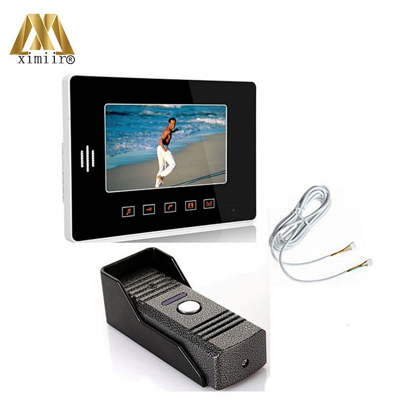 808Me11 7 Inch Color Screen Monitor Night Vision Ir Camera Video Doorbell Intercom System Video Door Phone Speakerphone System
