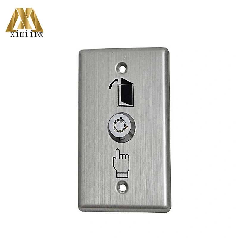 Aluminum door exit release push button switch for access control aluminum exit button with key X07k