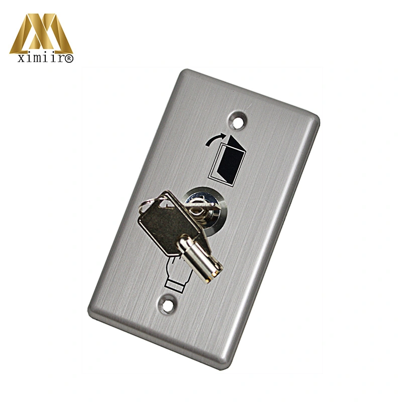 Aluminum door exit release push button switch for access control aluminum exit button with key X07k