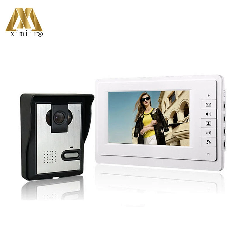 816Ma11 Wired Hands-Free Intercom System Cheap Price Video Door Bell 7 Inch Color Monitor And Ir Camera Video Doorphone Doorbell