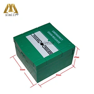 E21 glass broken push button switch with cover emergency exit button switch door release button for access control system
