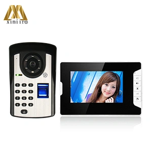 7 inch color video door phone good quality apartment video door phone intercom system door access control system