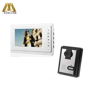 816Ma11 Wired Hands-Free Intercom System Cheap Price Video Door Bell 7 Inch Color Monitor And Ir Camera Video Doorphone Doorbell