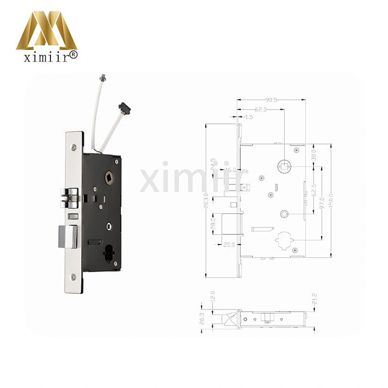 Popular Hotel Door Lock System Rfid/MF Card 125KHz or 13.56MHz For Home/Office/Hotel/Department Security System
