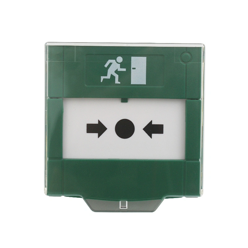 Door Resettable Emergency Exit Release Glass Break Alarm Button with Cover for Access Control System