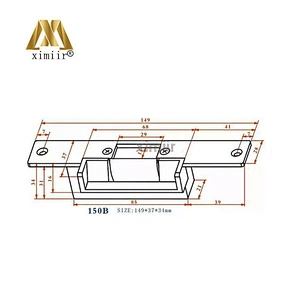 XM-300B NC type access control electric door lock 12V electronic strike lock