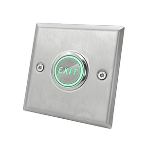 Stainless steel door switch metal switch door exit button with light X05LDC