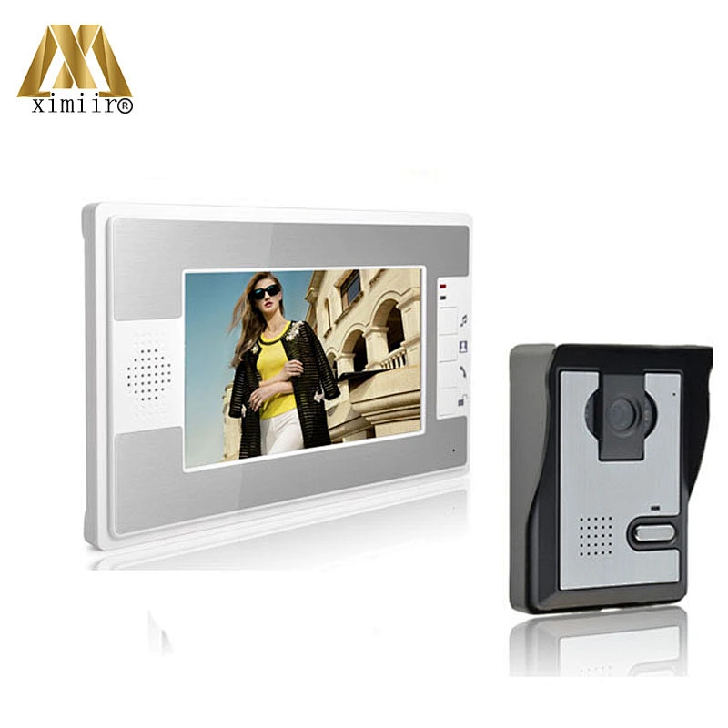 New arrived 7inch video door phone system villa wired door bell access control color screen wired video intercom 812MA11