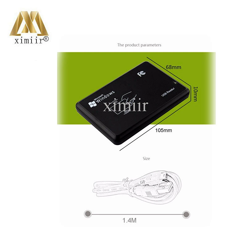 USB 125Khz RFID MF Card Reader Proximity Sensor Smart Card Reader EM ID USB for Access Control No Drive