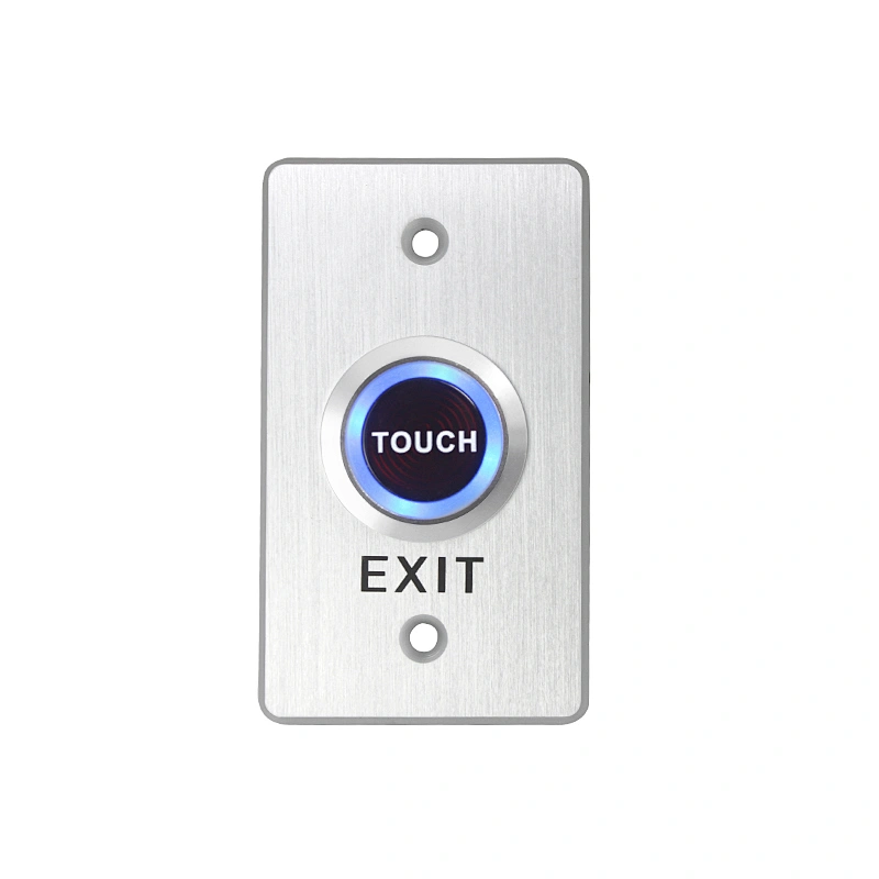 Door Switch Touch Exit Button Stainless Steel metal  For Opening Door Access Control Door With LED Light ET01-X