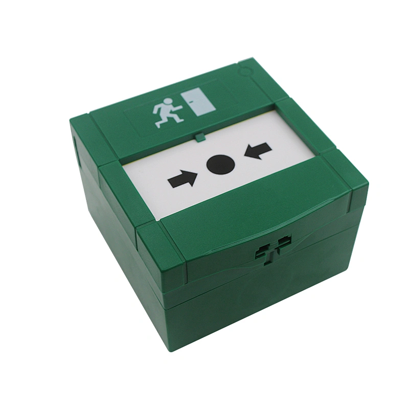 Door Resettable Emergency Exit Release Glass Break Alarm Button with Cover for Access Control System