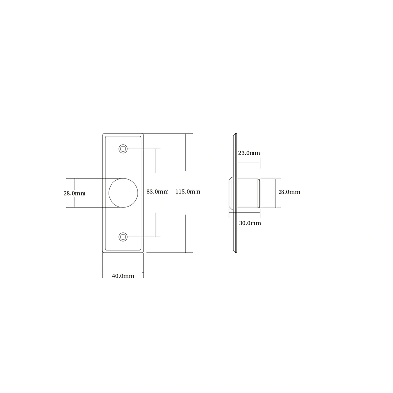Touch Exit Switch Button Stainless Steel metal Exit Switch Button For Access Control Door With LED Light XM-ET02A-W