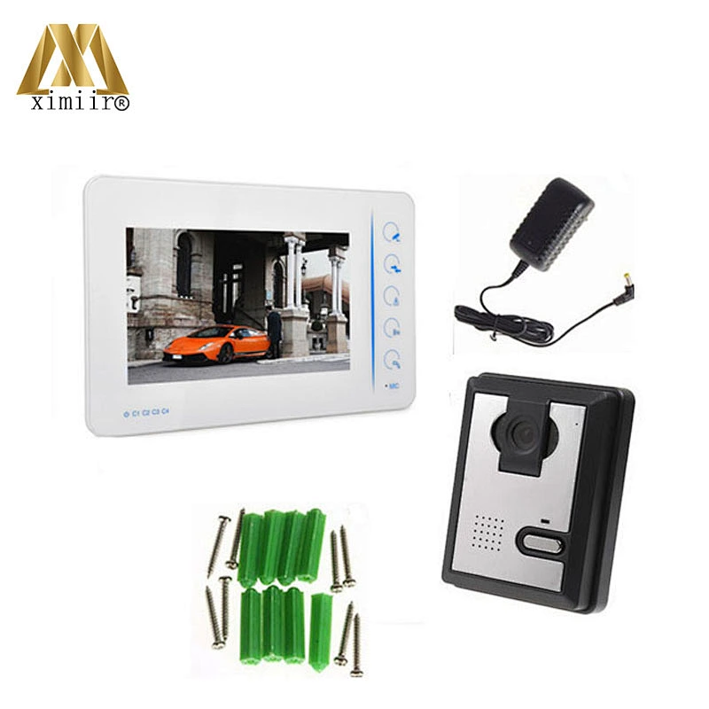 807Ma11 Monitor Speakerphone 7 Inch Tft Color Video Door Phone Intercom Doorbell System Kit Ir Camera Doorphone