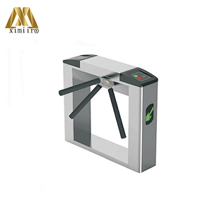 Turnstile QR Scanner Vertical Tripod Tourniquet Door With Wiegand RFID Access Control
