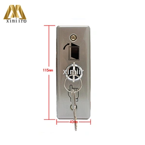 Access control exit button with LED light for night use metal exit push button