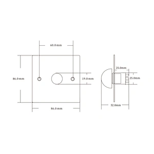 Good quality Touch Switch Exit Button for Opening Door Security Product Stainless Steel Exit Button XM-E05-WM
