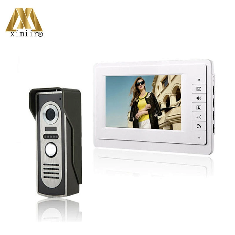816M11 7 Inch Monitor Video Doorbell Outdoor Camera Night Vision  Light Can Visible Within 5 Meters Door Phone Intercom System
