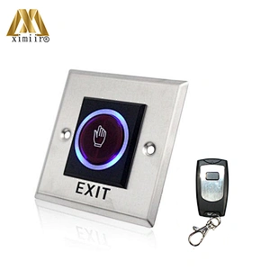 E10 5-wire LED screen infrared sensor touch screen door release exit button for access control sensor