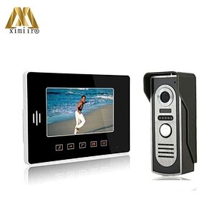 808M11 7 Inch Color Monitor Camera Video Doorbell Machine Apartments One To One Video Doorphone Intercom System Home Security