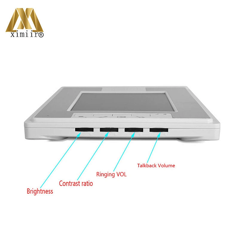 One Monitor To Night Vision Camera Speakerphone System Video Doorbell Intercom System 812M11 7 Inch Color Screen Doorphone