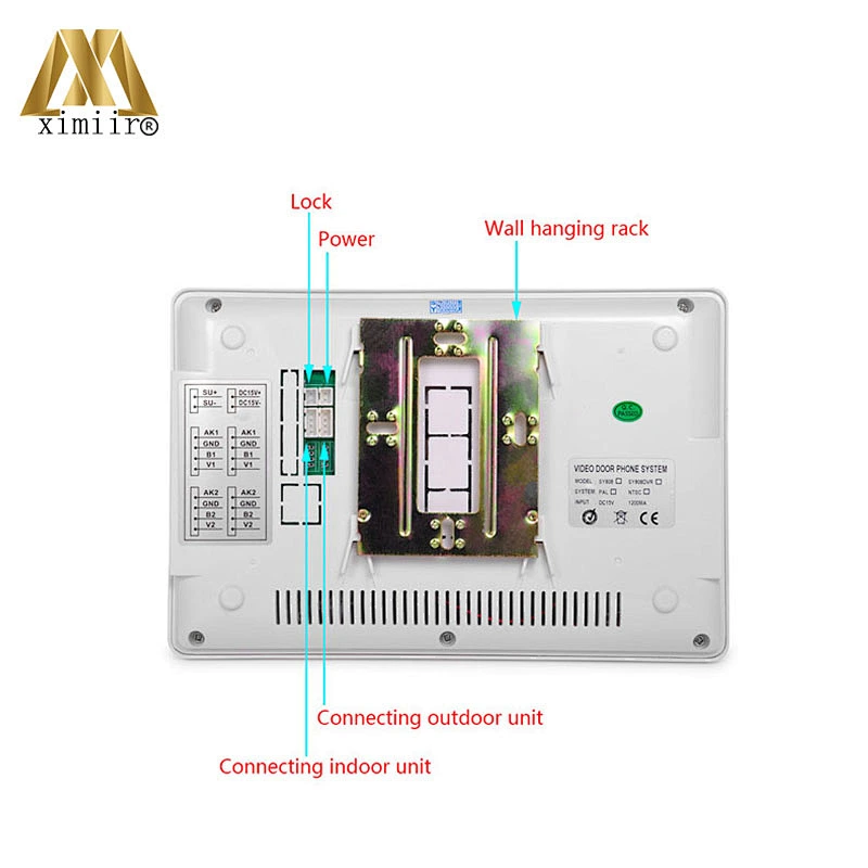 808Me11 7 Inch Color Screen Monitor Night Vision Ir Camera Video Doorbell Intercom System Video Door Phone Speakerphone System