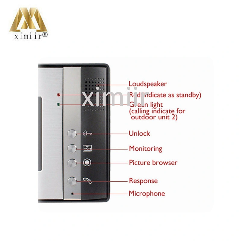 802Mjid11 7 Inch Color One To One Video Doorphone Intercom System Video Door Bell With Rfid Card Reader Access Control System