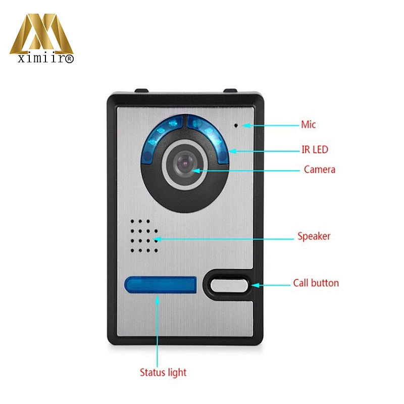 802Fa11 For Apartment Security Video Door Phone Doorbell Video Intercom Doorphone Ir Night Vision