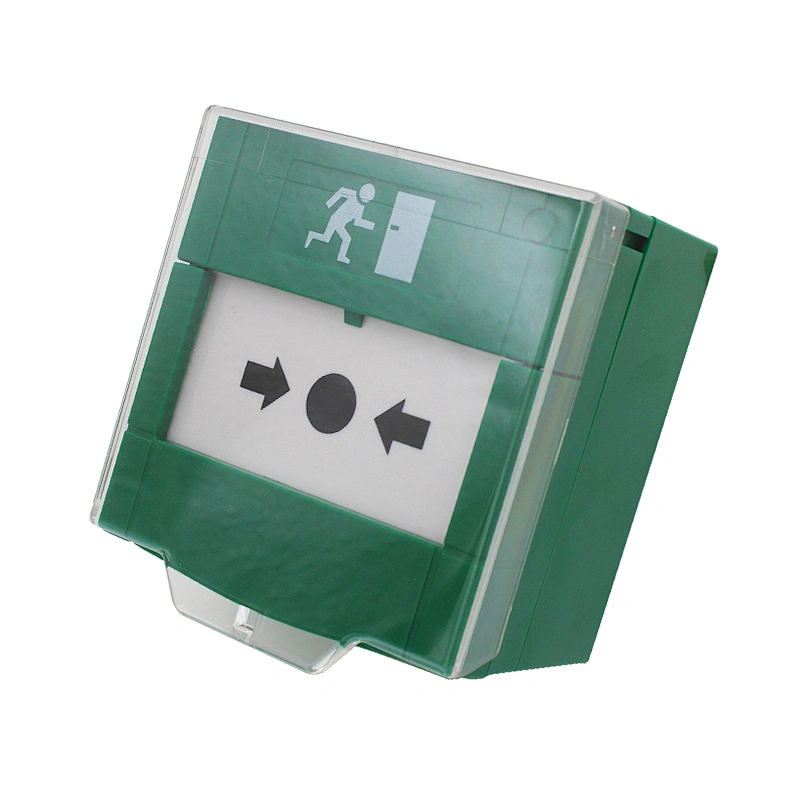 Door Resettable Emergency Exit Release Glass Break Alarm Button with Cover for Access Control System