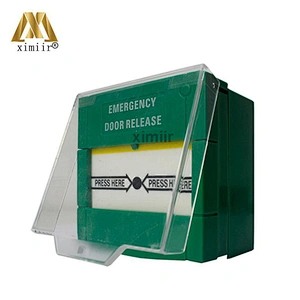 E21 glass broken push button switch with cover emergency exit button switch door release button for access control system