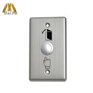Biometric X04k stainless steel metal exit button with key switch for access control system