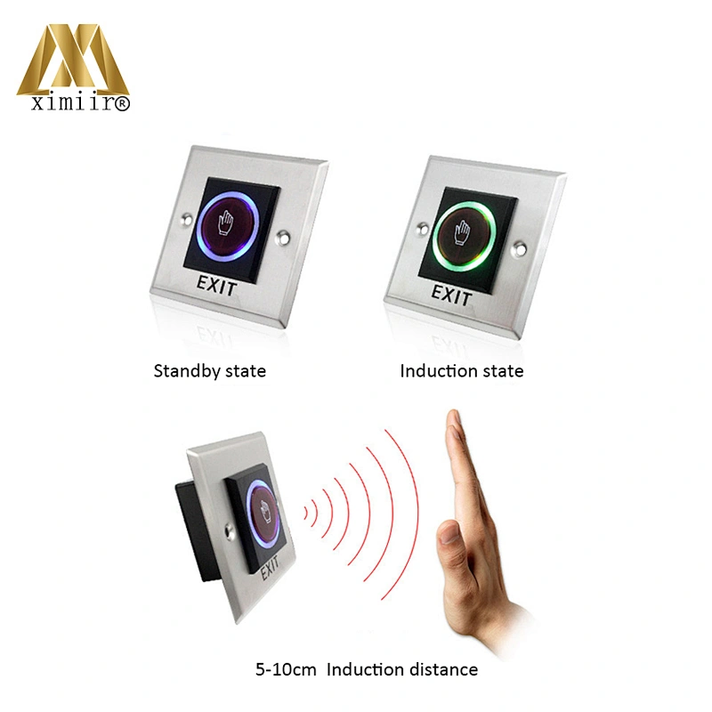 Infrared sensor switch no touch contactless door release exit button with LED indication k1