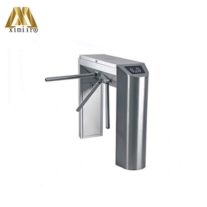 Turnstile QR Scanner Vertical Tripod Tourniquet Door With Wiegand RFID Access Control