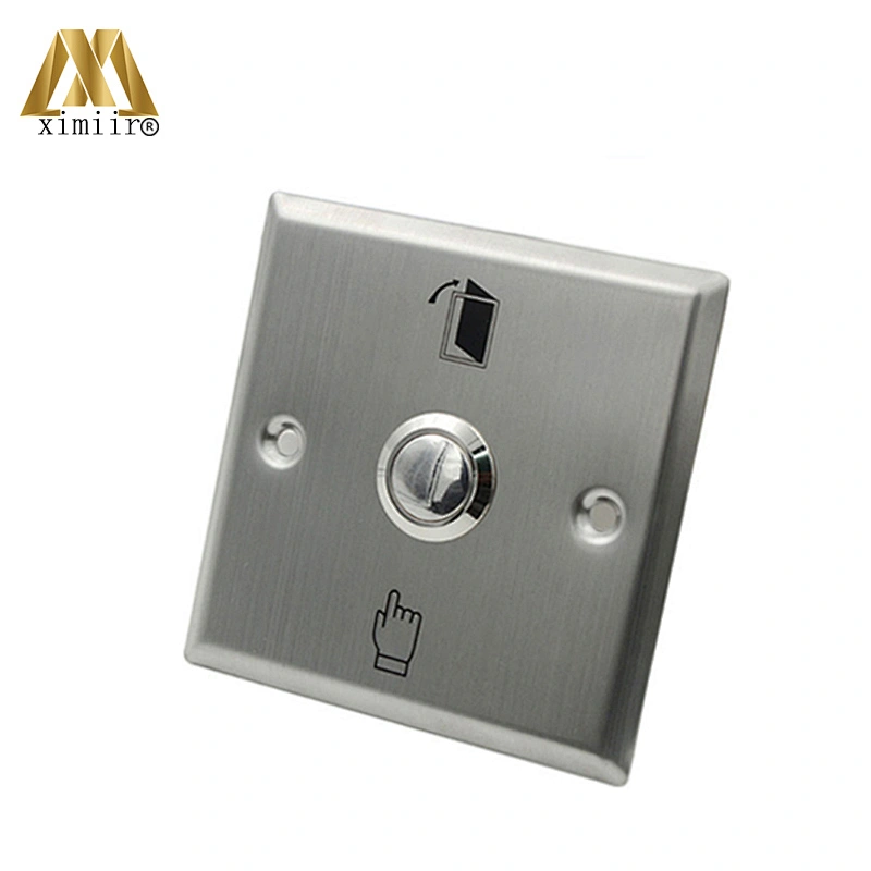 E04 stainless steel button with finger push button for access control system switch door release button