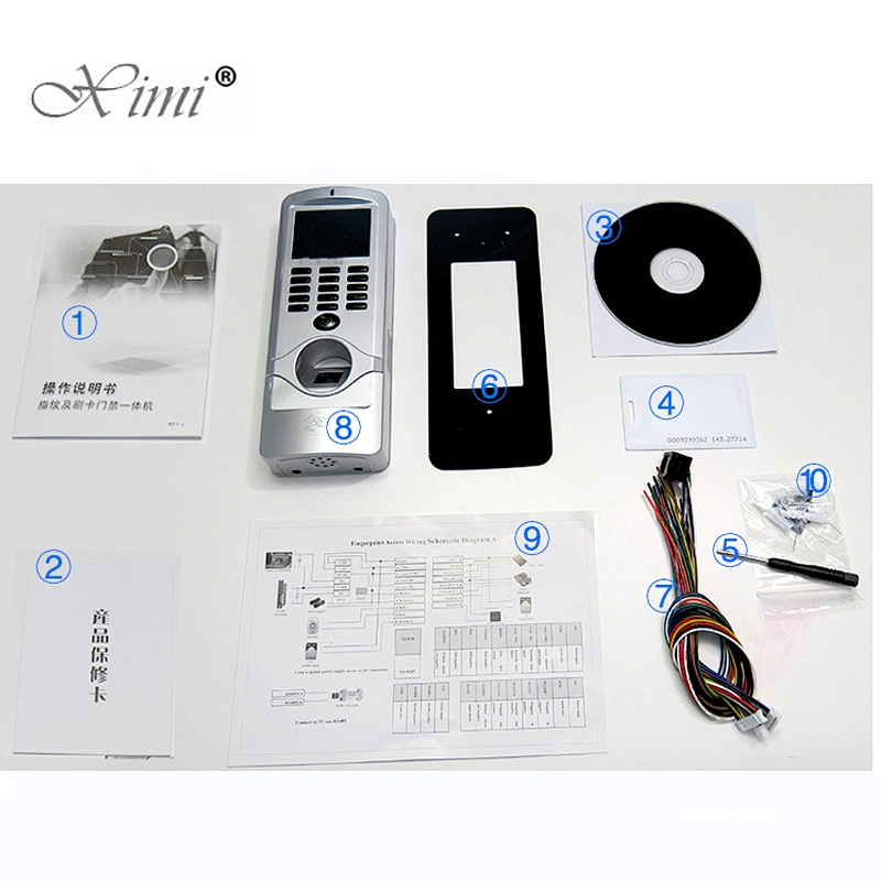 Professional Access Control Waterproof Fingerprint Card Reader Time Attendance Access Controller