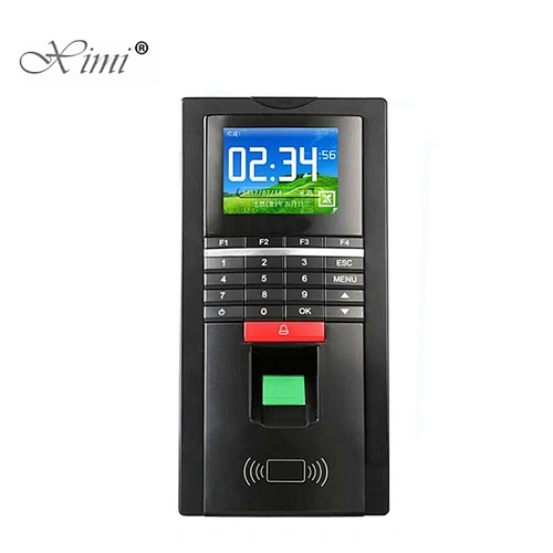 TCP/IP fingerprint and RFID card door access control and time attendance systems fingerprint and card reader color screen cheap