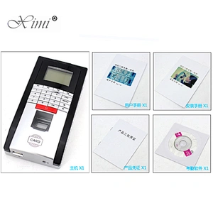 TCP/IP fingerprint and RFID card door access control and time attendance systems fingerprint and card reader color screen cheap